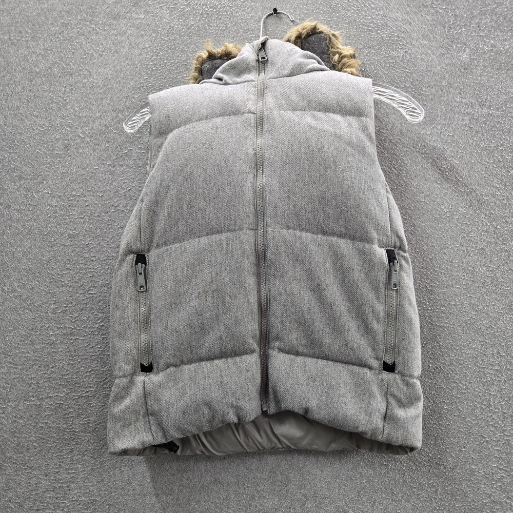 Gap Women Jacket XS Gray Wool Down‎ Winter Warmth Outdoor Edition Puffer Zipper